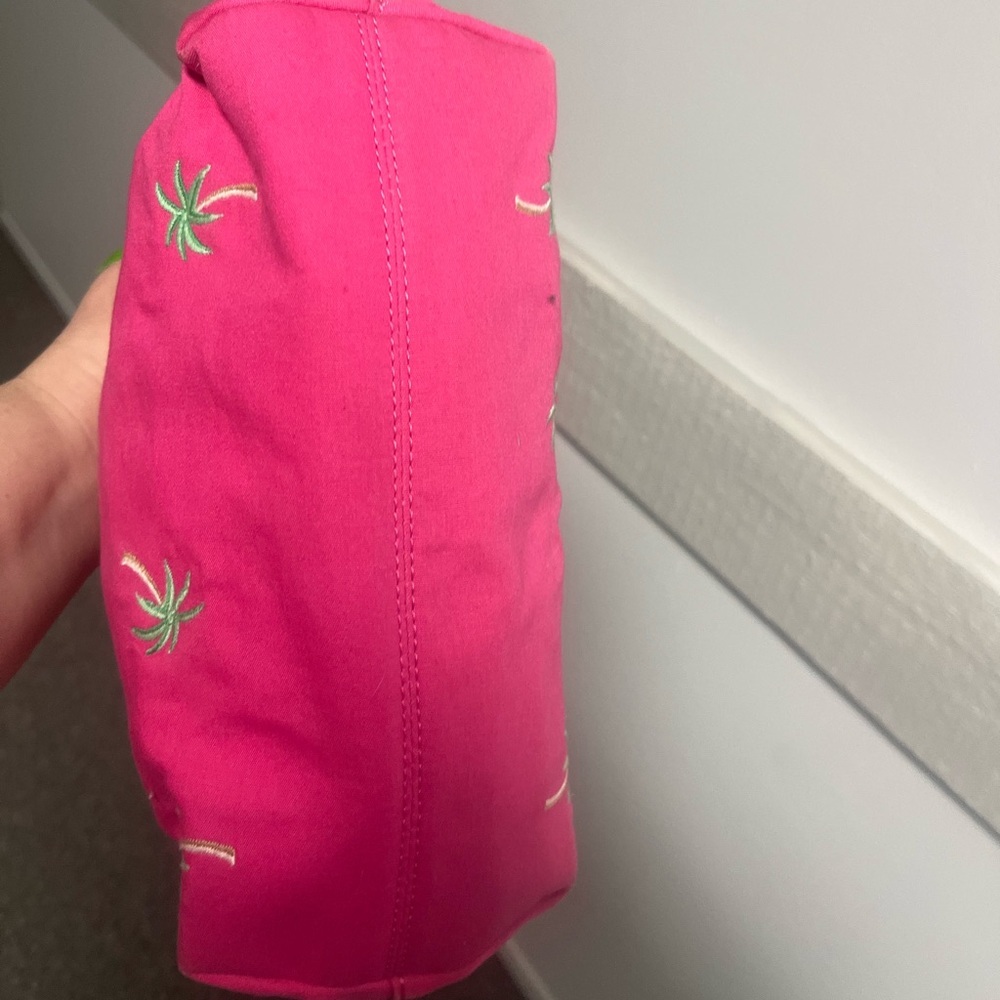 Talbots Pink Palm Tree Shoulder Bag Purse - Picture 4 of 7